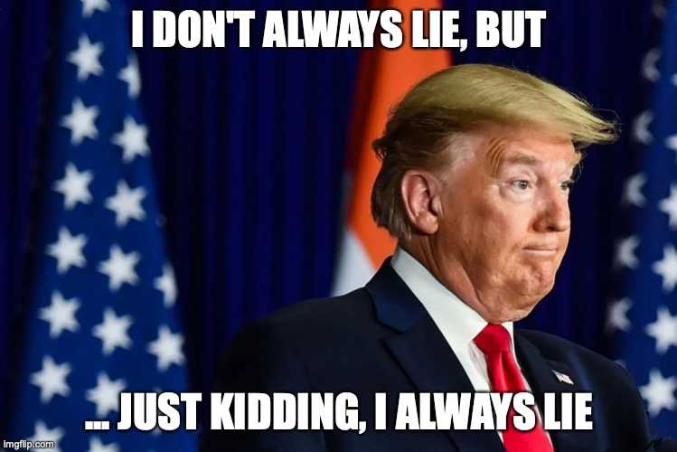 Trump lies